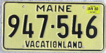 Maine 1980 w/ Scotchlite