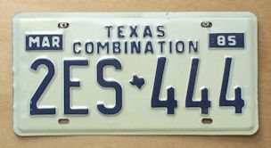 Texas 1985 combination